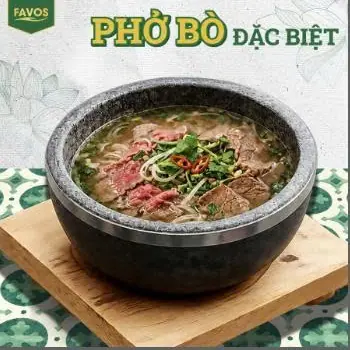 Phở bò đặc biệt bát đá FAVOS
